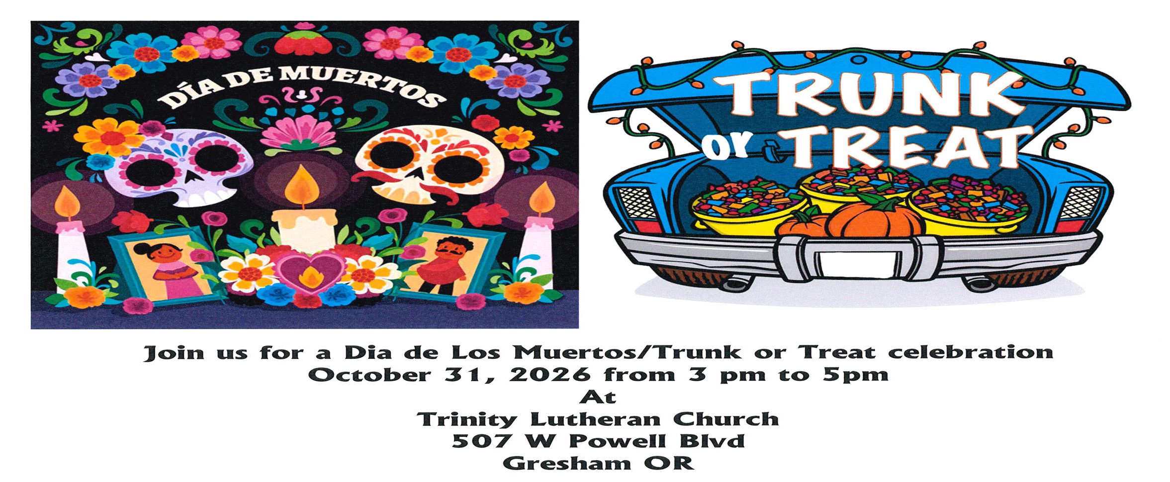 Dia De Lost Muertos Trunk or Treat Icon – Trinity Lutheran Church